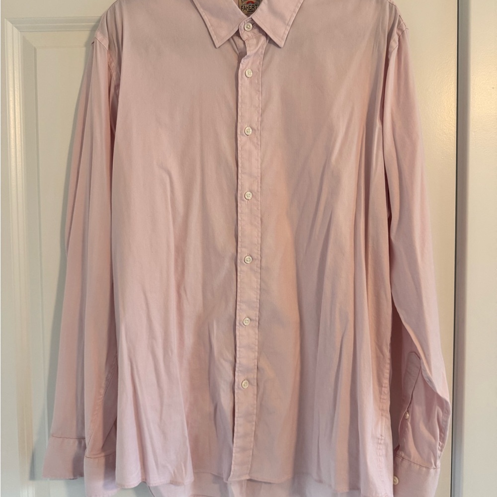 Faherty Movement Light Pink Dress Shirt